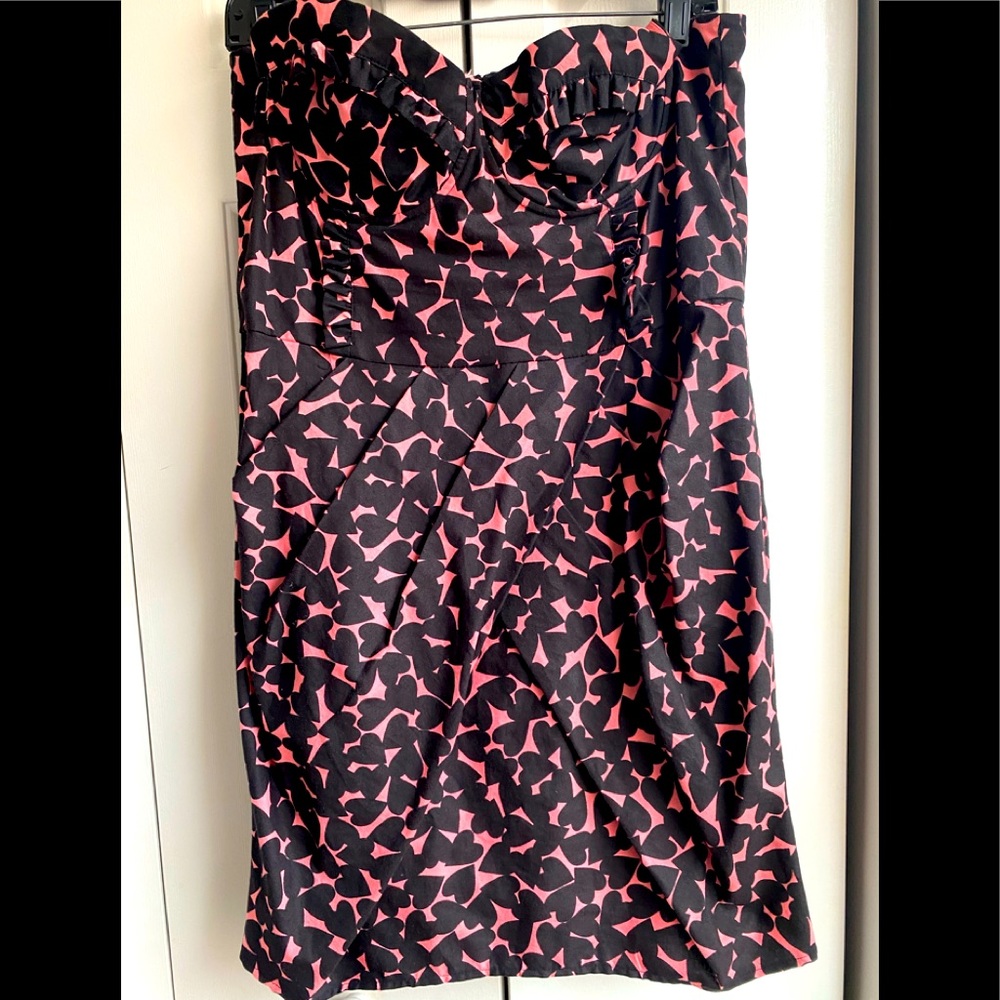 Strapless Sweetheart Neckline Heart Cocktail Dress